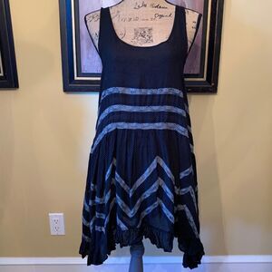 Free People intimately Slip Dress Polka dot navy